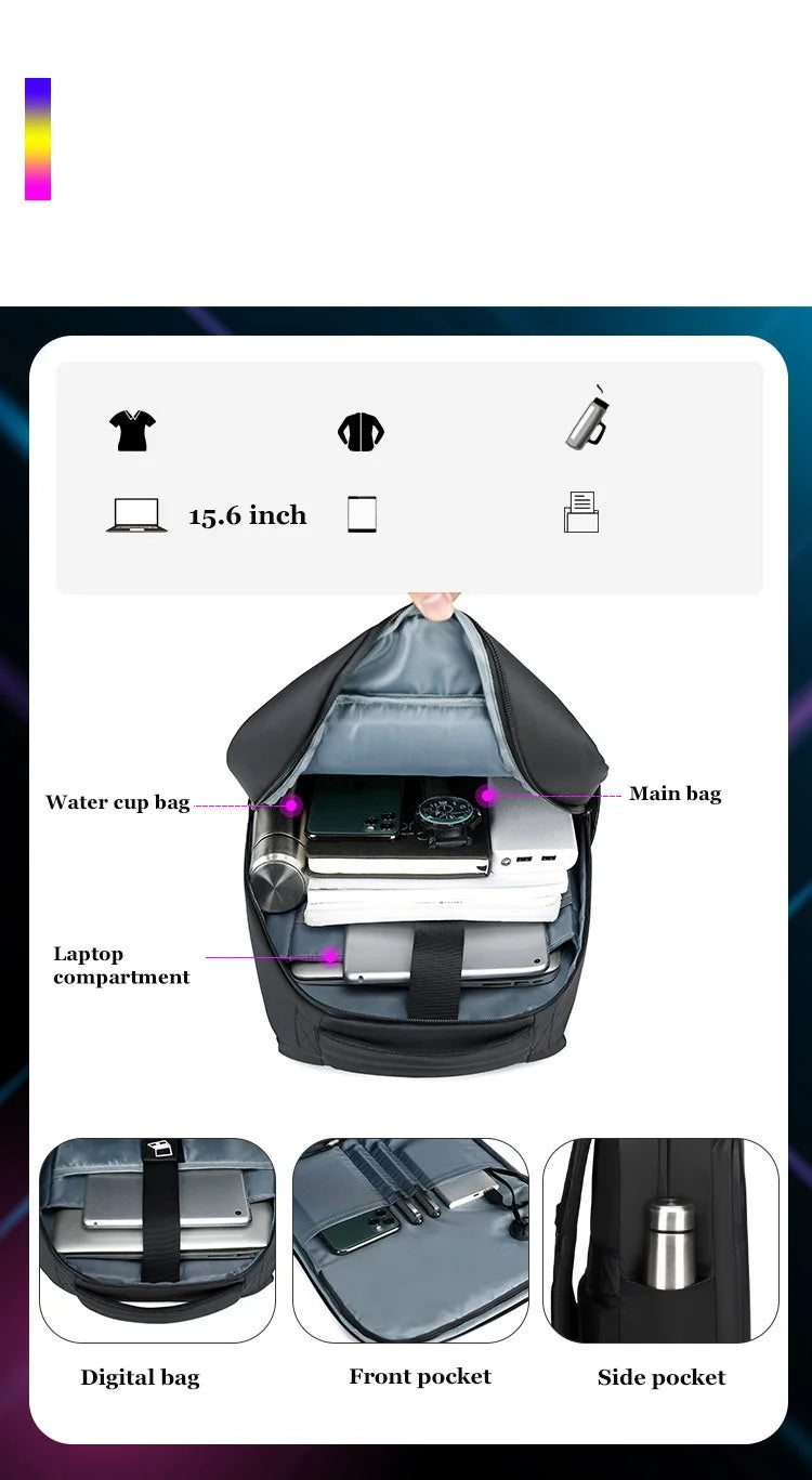 LED Display Backpack Business Travel DIY
