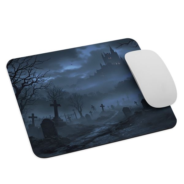 Spooky Graveyard Mouse Pad